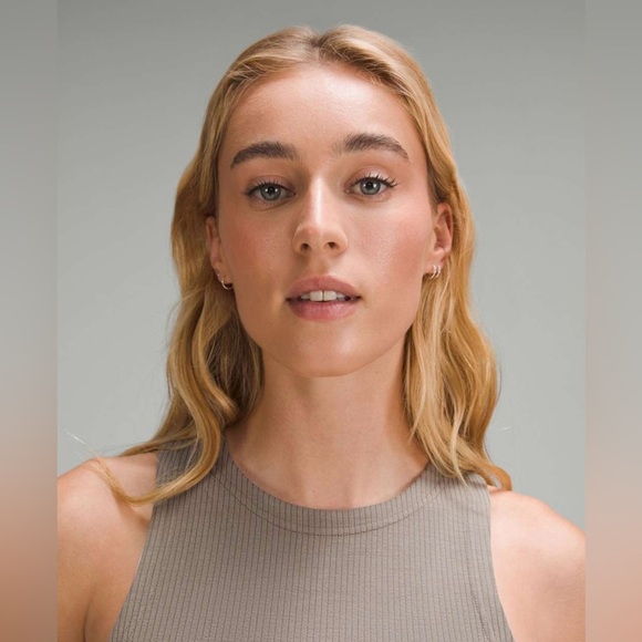 Lululemon Ribbed Softstreme Slim-Fit Tank Dress in Nomad - Picture 2 of 7